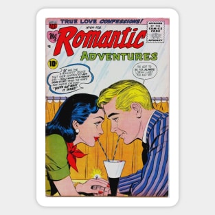 Vintage "Romantic Adventures" Cover Sticker